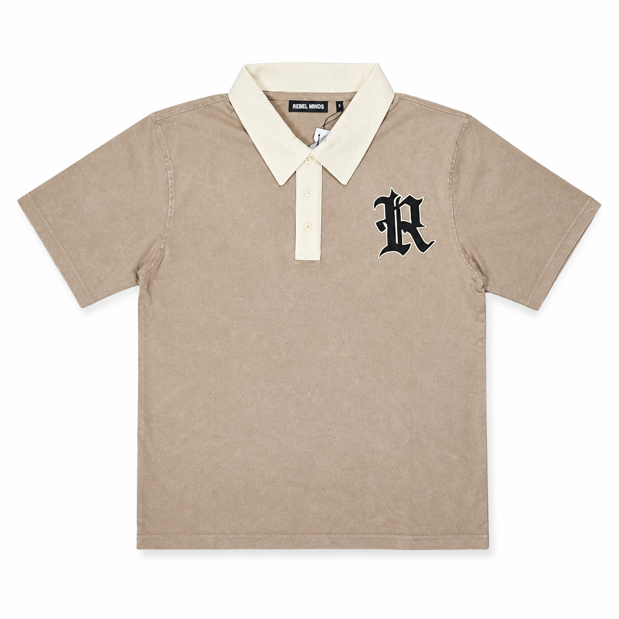 Men's Spartans Washed Polo T-Shirt In Taupe – DubForty