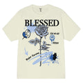 Men's Natural 100% Cotton Tee  - Blessed Rose