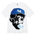 Men's White 100% Cotton Tee  - Star Eyes