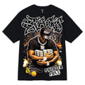 Men's Black 100% Cotton Tee  - Stacks
