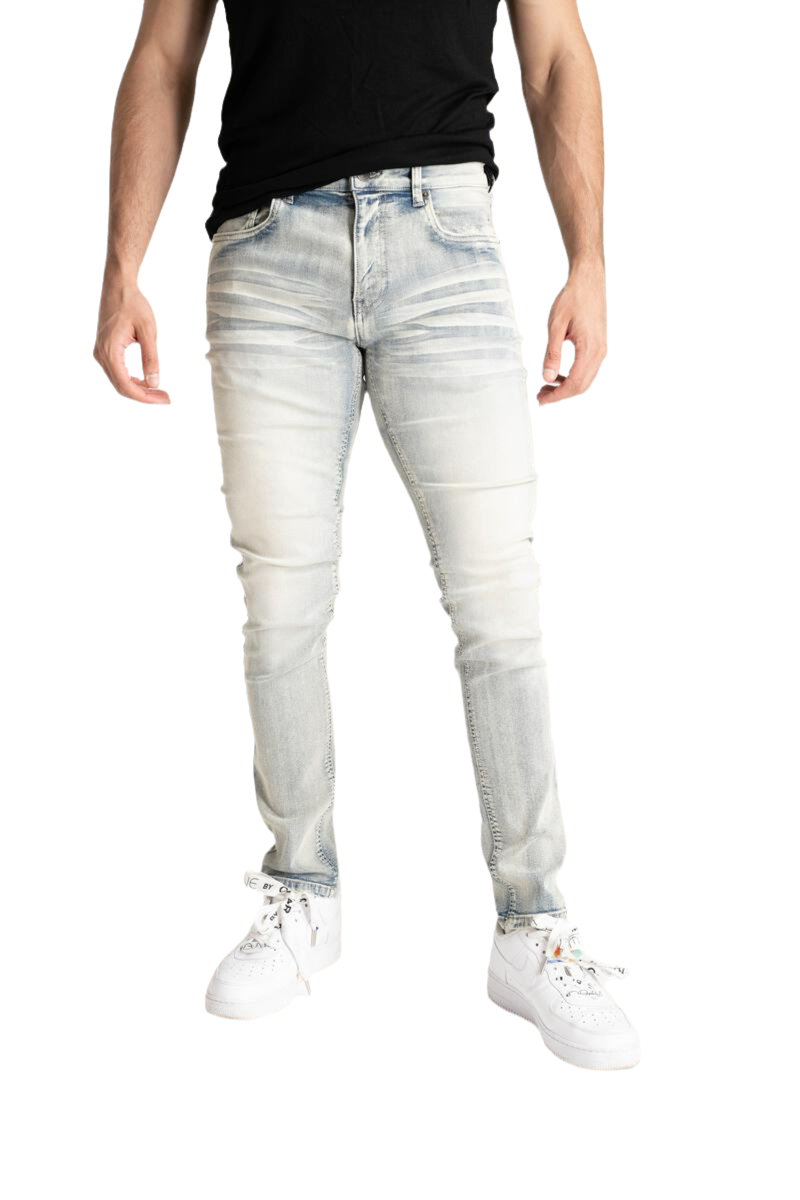 Men's Slim Fit Basic Stretch Denim In Tint