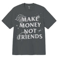 Men's Make Money Not Friends Tee In Grey
