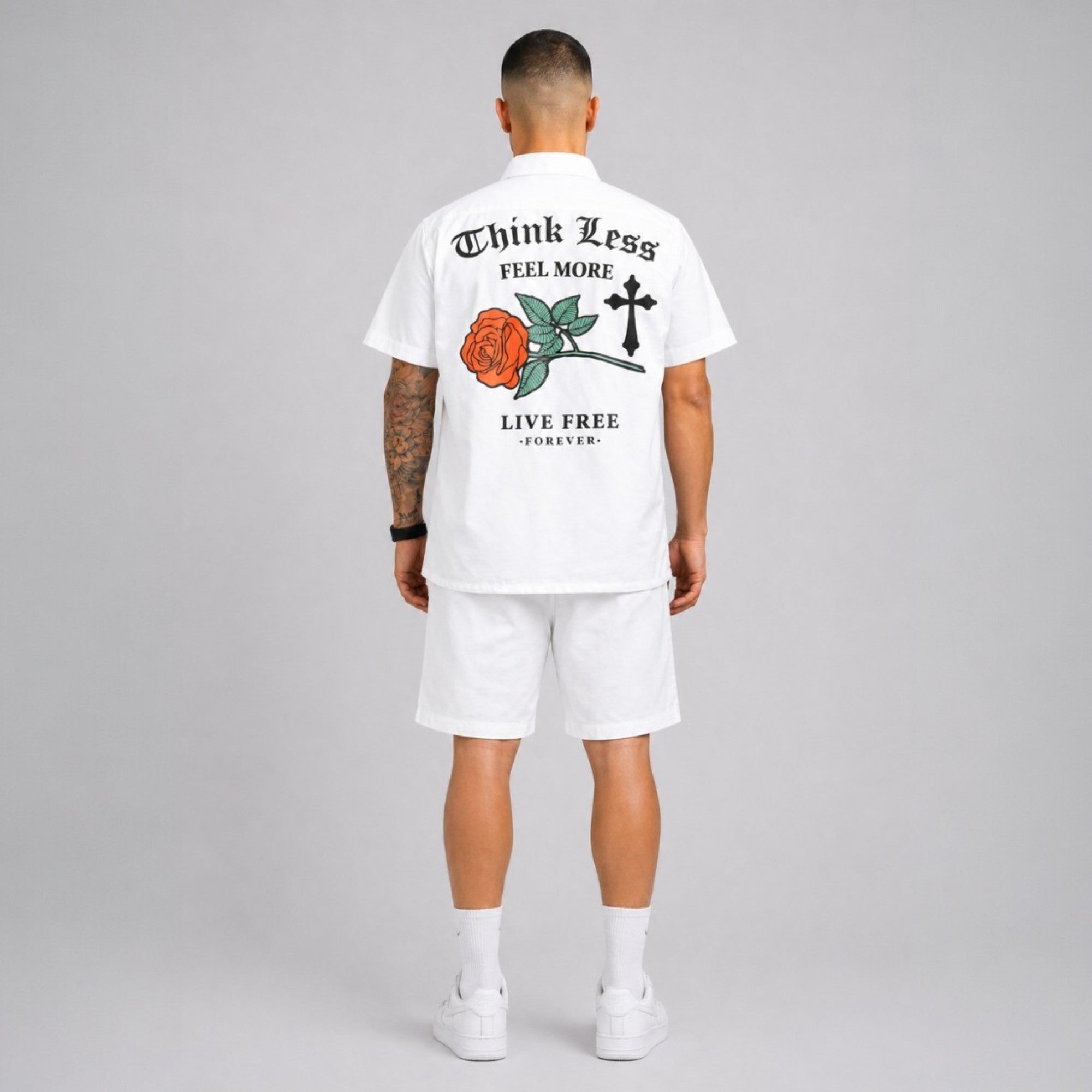 Men's Follow Your Heart Woven Shirt In White