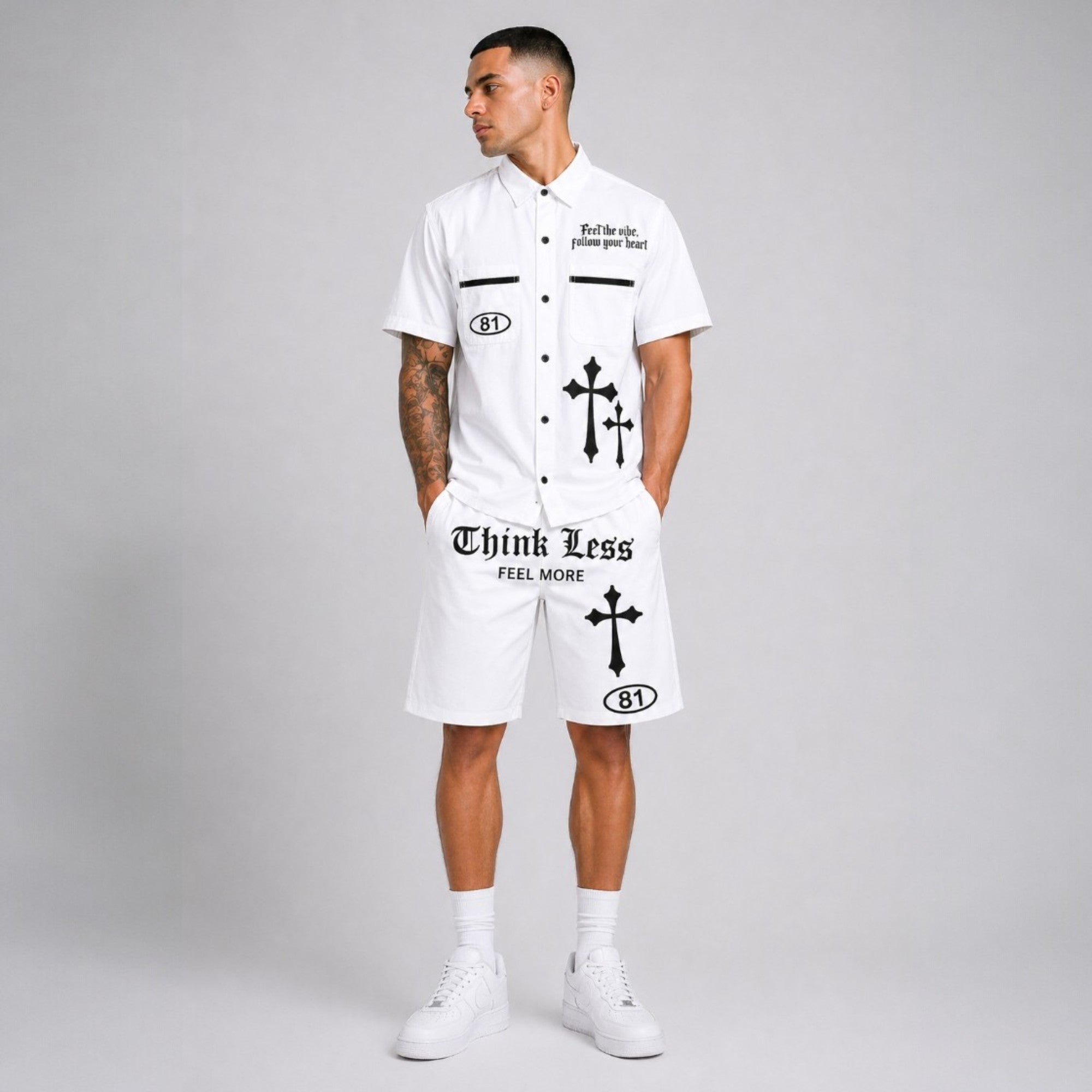 Men's Follow Your Heart Woven Shirt In White