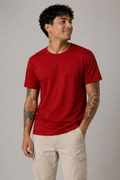 Men's Red Tee Essential 100% Soft Spun Cotton