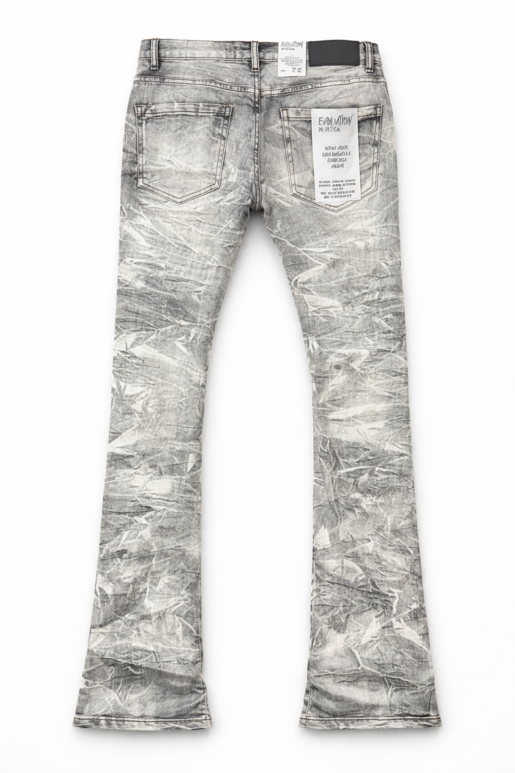 Men's Stacked Explosion Denim In Washed Black