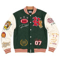 Men's Dream Team Varsity Jacket in Green