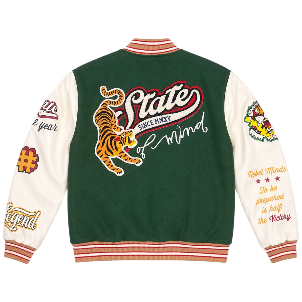 Men's Dream Team Varsity Jacket in Green