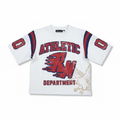 Men's White Jersey T-Shirt "Flaming RM"
