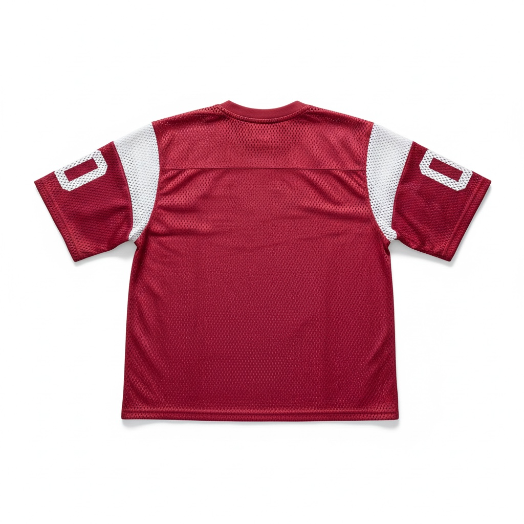 Men’s cropped Mesh T-shirt Jersy in Red