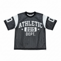 Men's Cropped Mesh T-shirt Jersy style in Black