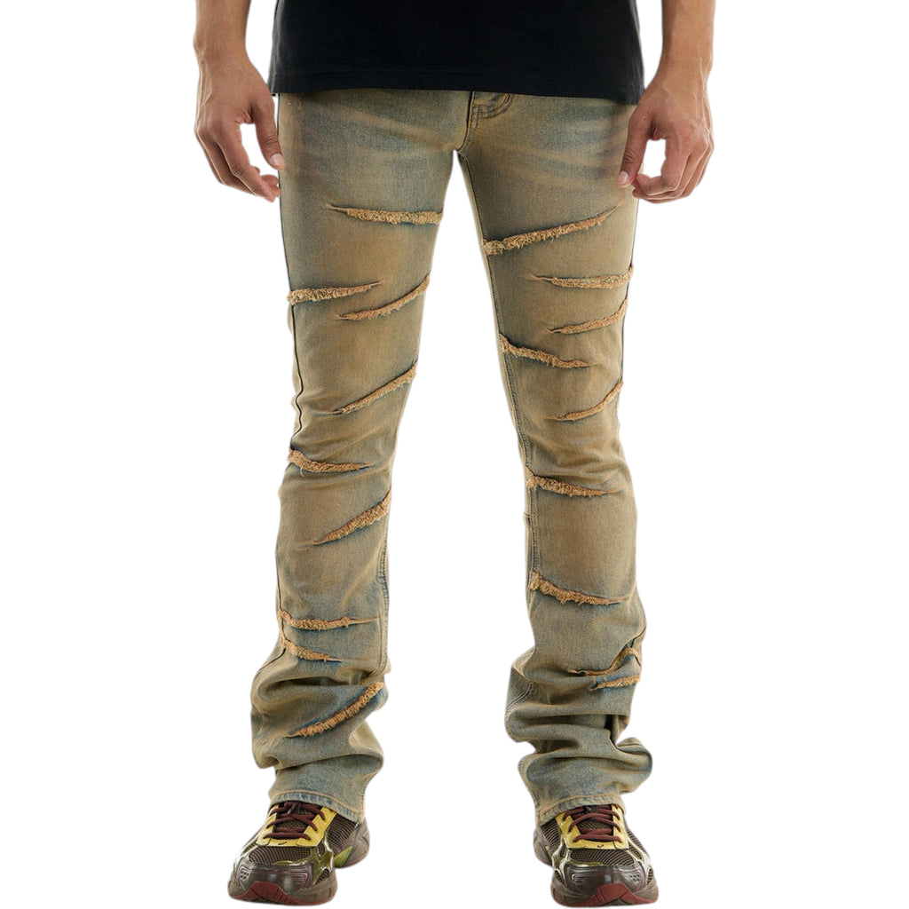 KDNK Raw Edge Skinny Flare Denim KND4602 (T.M.Blue)