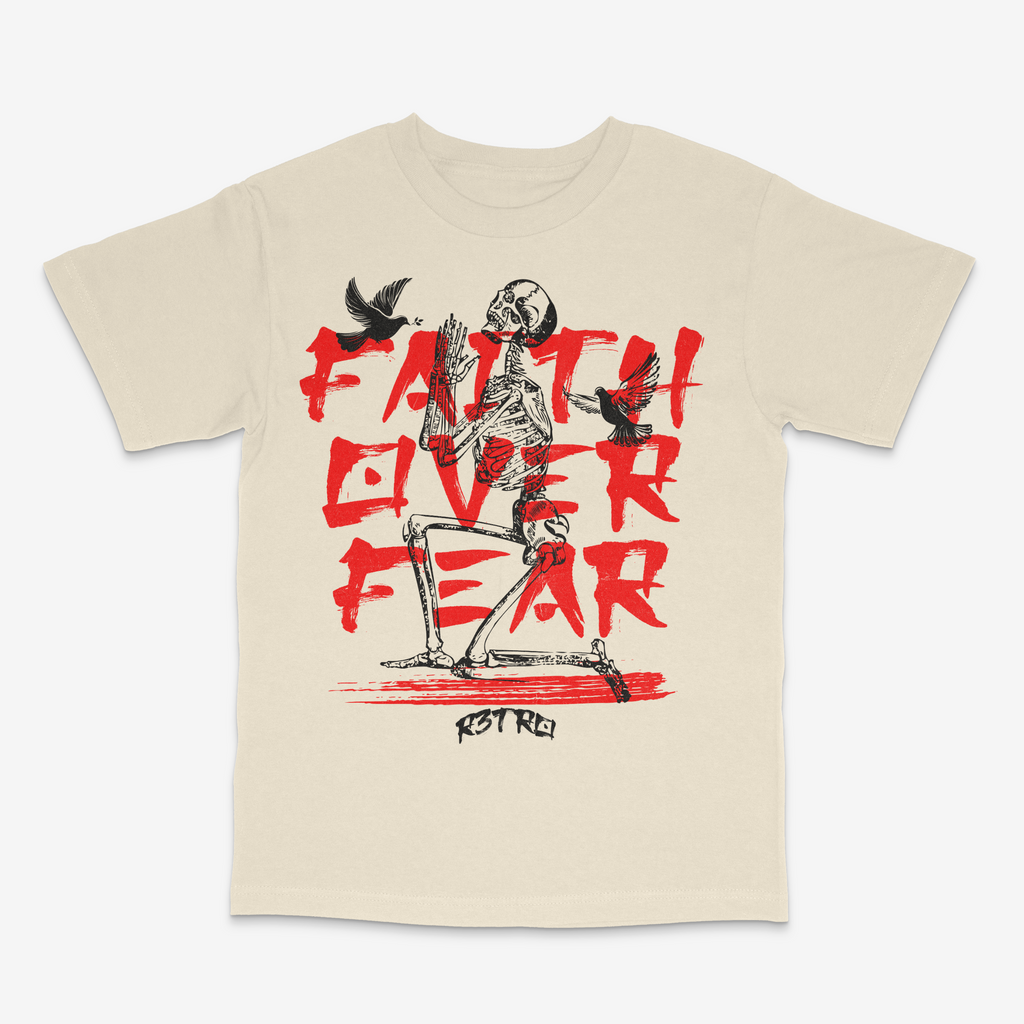 R3tro World Faith Over Fear Tee