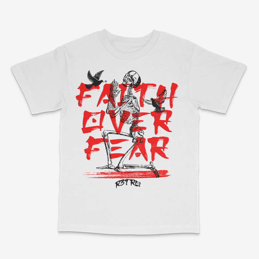 R3tro World Faith Over Fear Tee