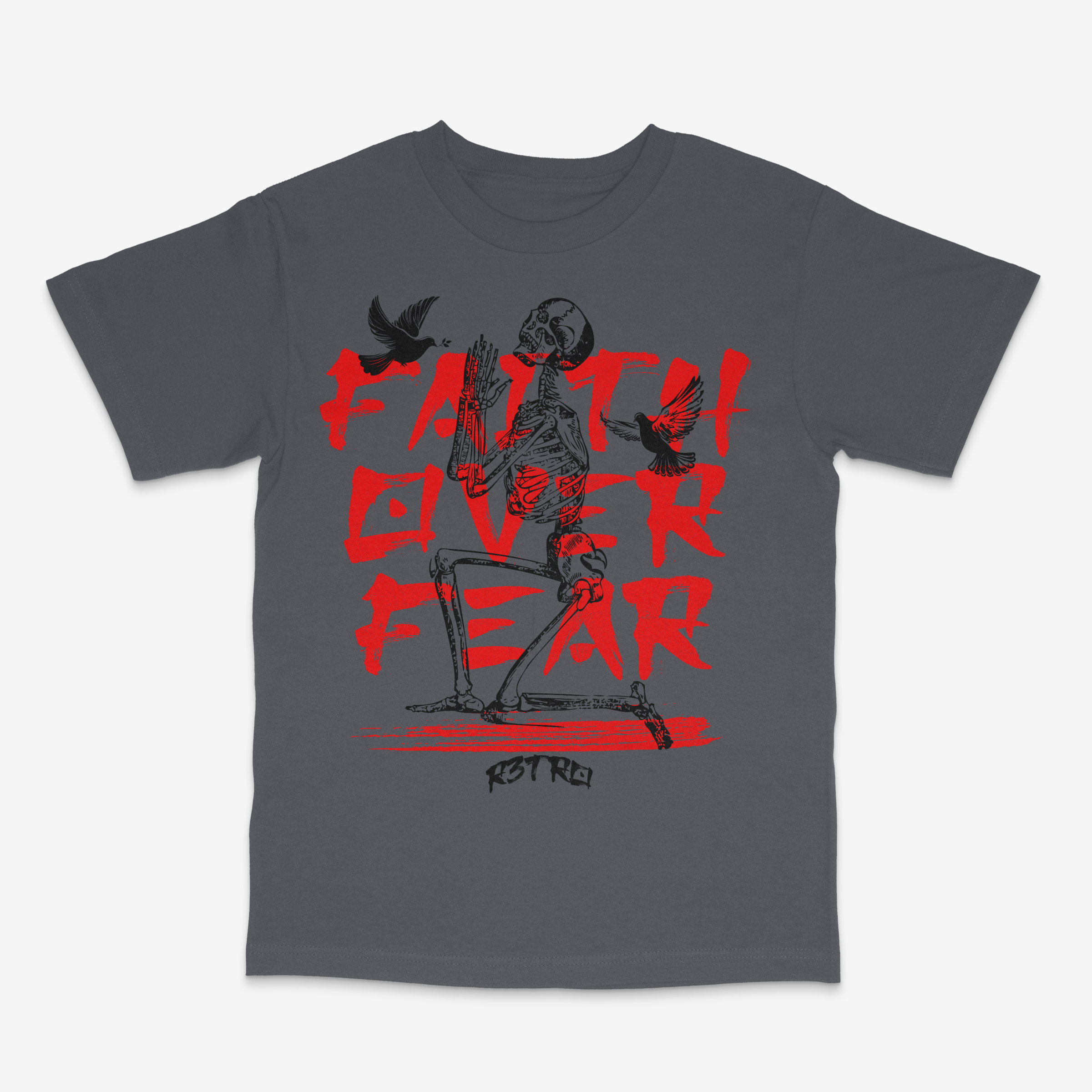 R3tro World Faith Over Fear Tee