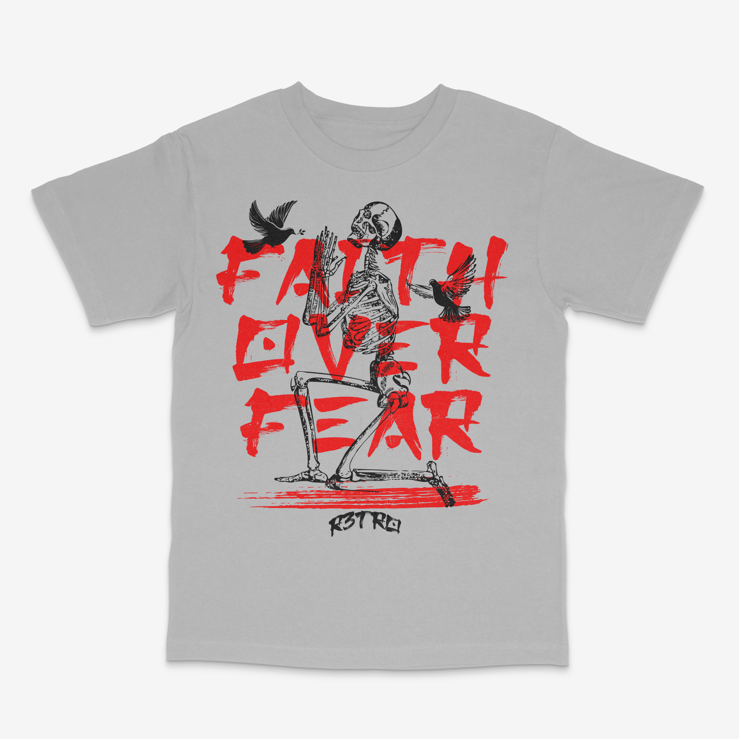 R3tro World Faith Over Fear Tee