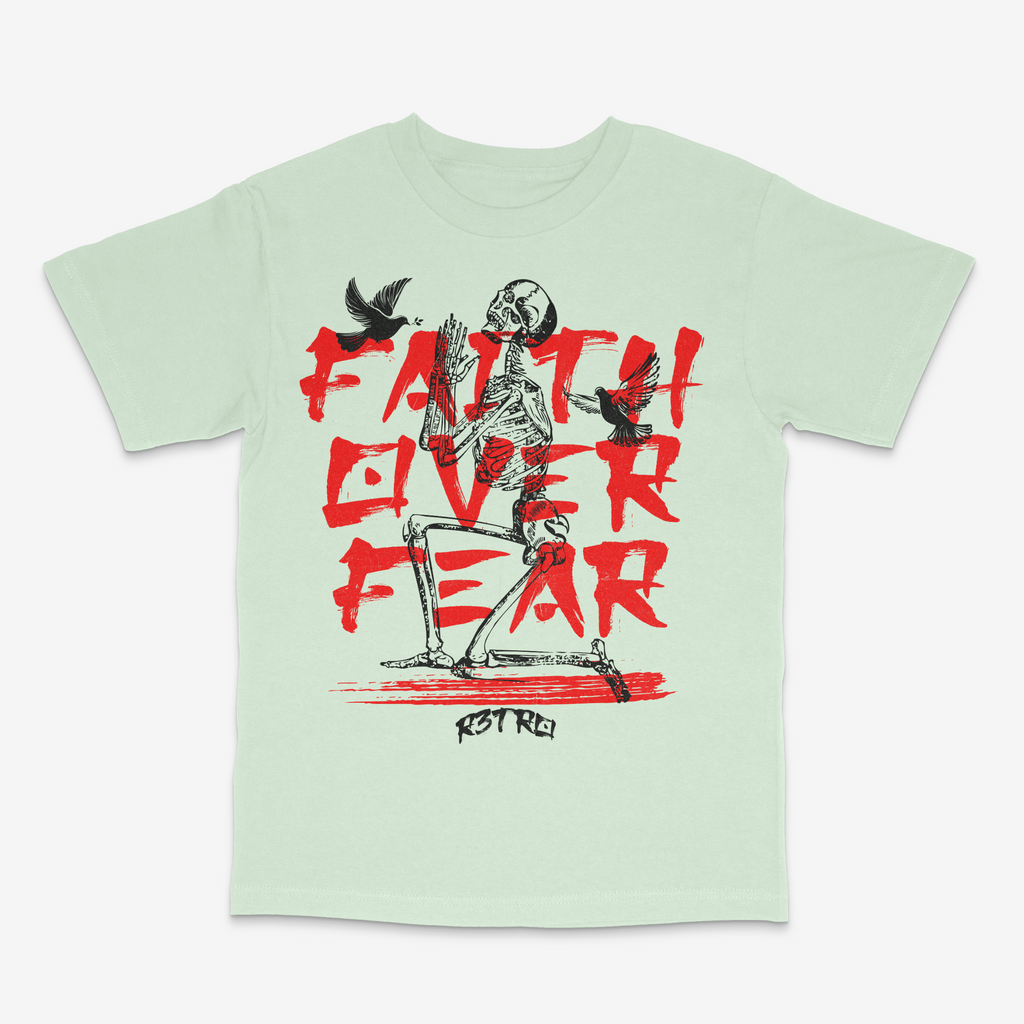 R3tro World Faith Over Fear Tee