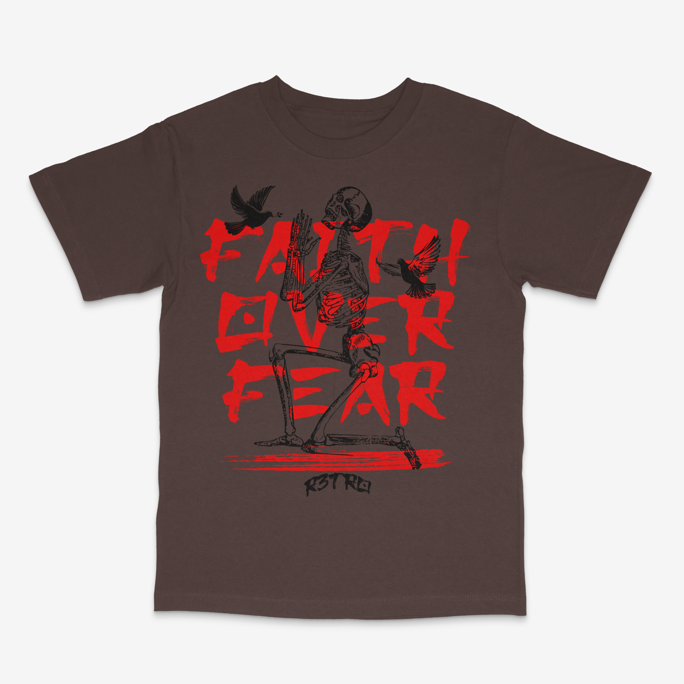 R3tro World Faith Over Fear Tee