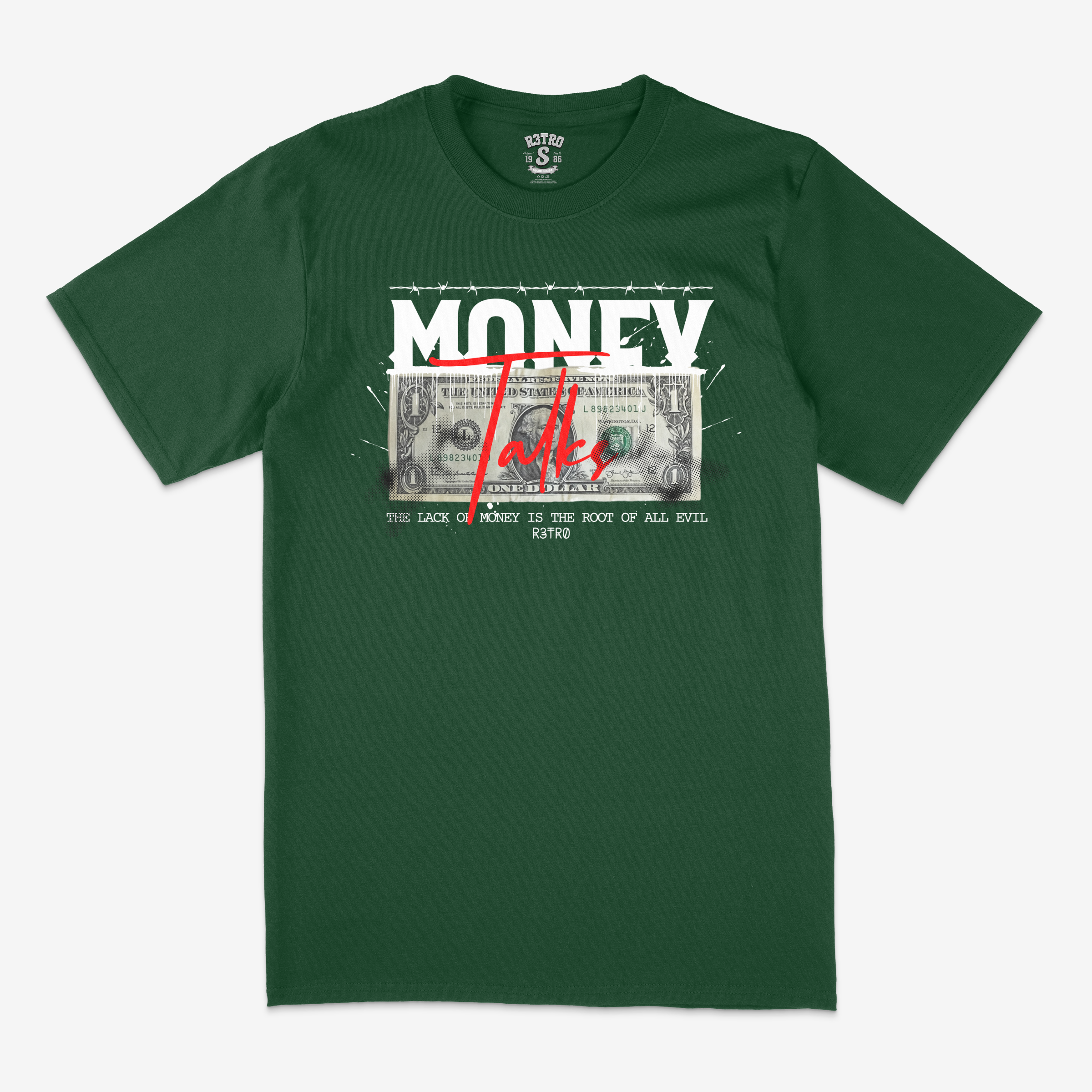R3tro World Money Talks Tee