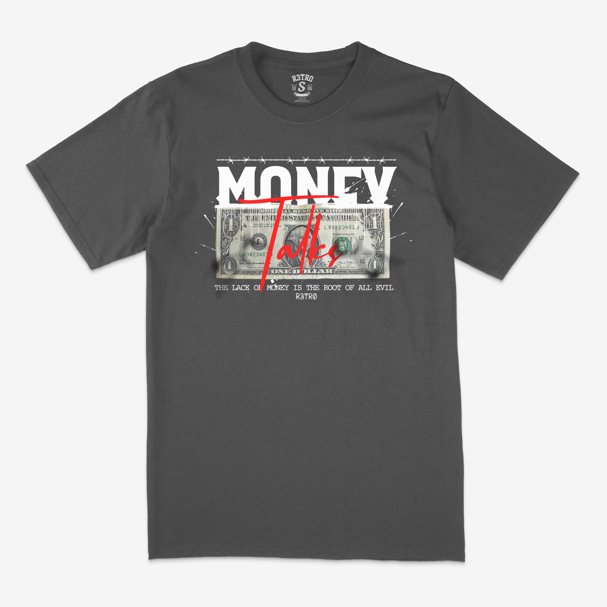 R3tro World Money Talks Tee