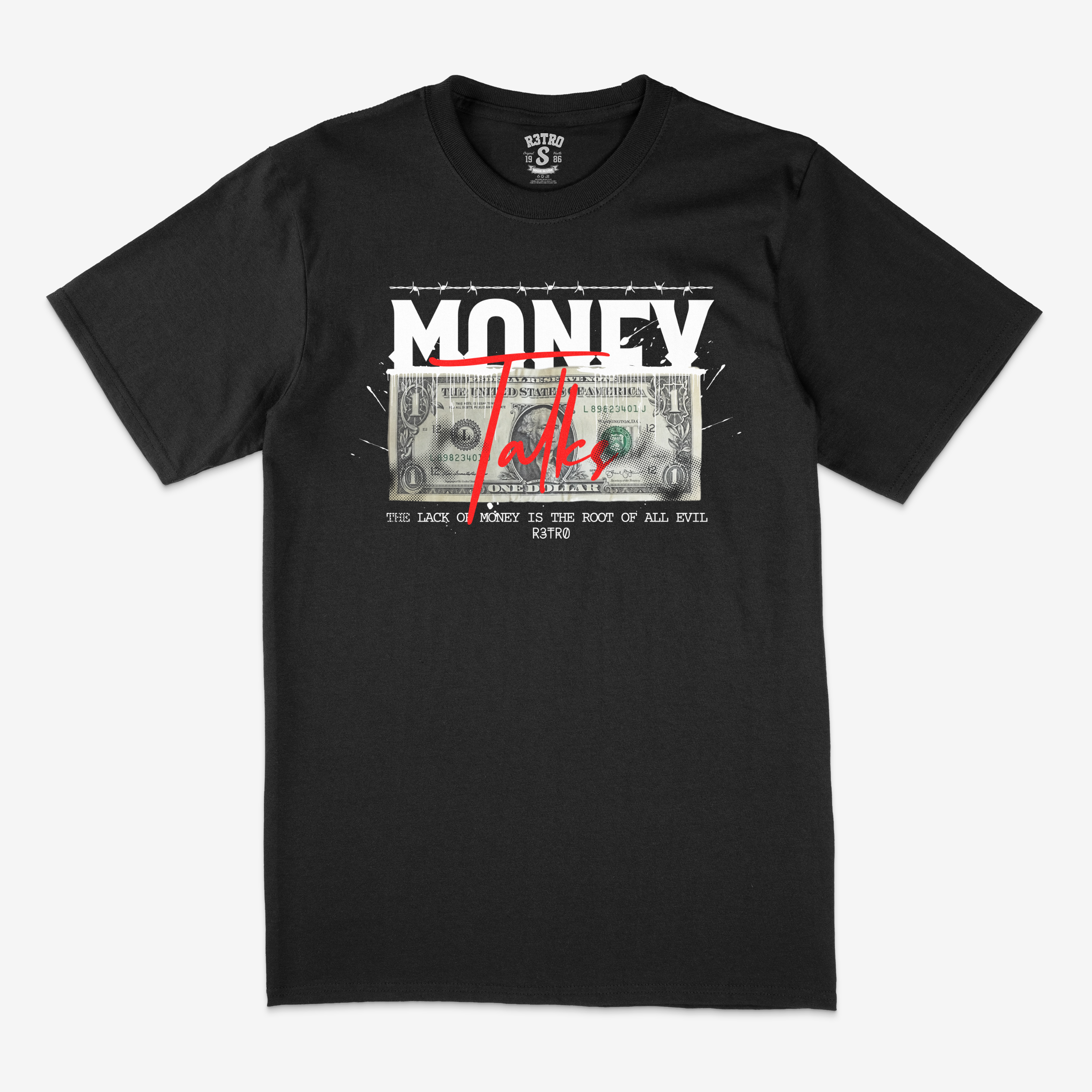 R3tro World Money Talks Tee