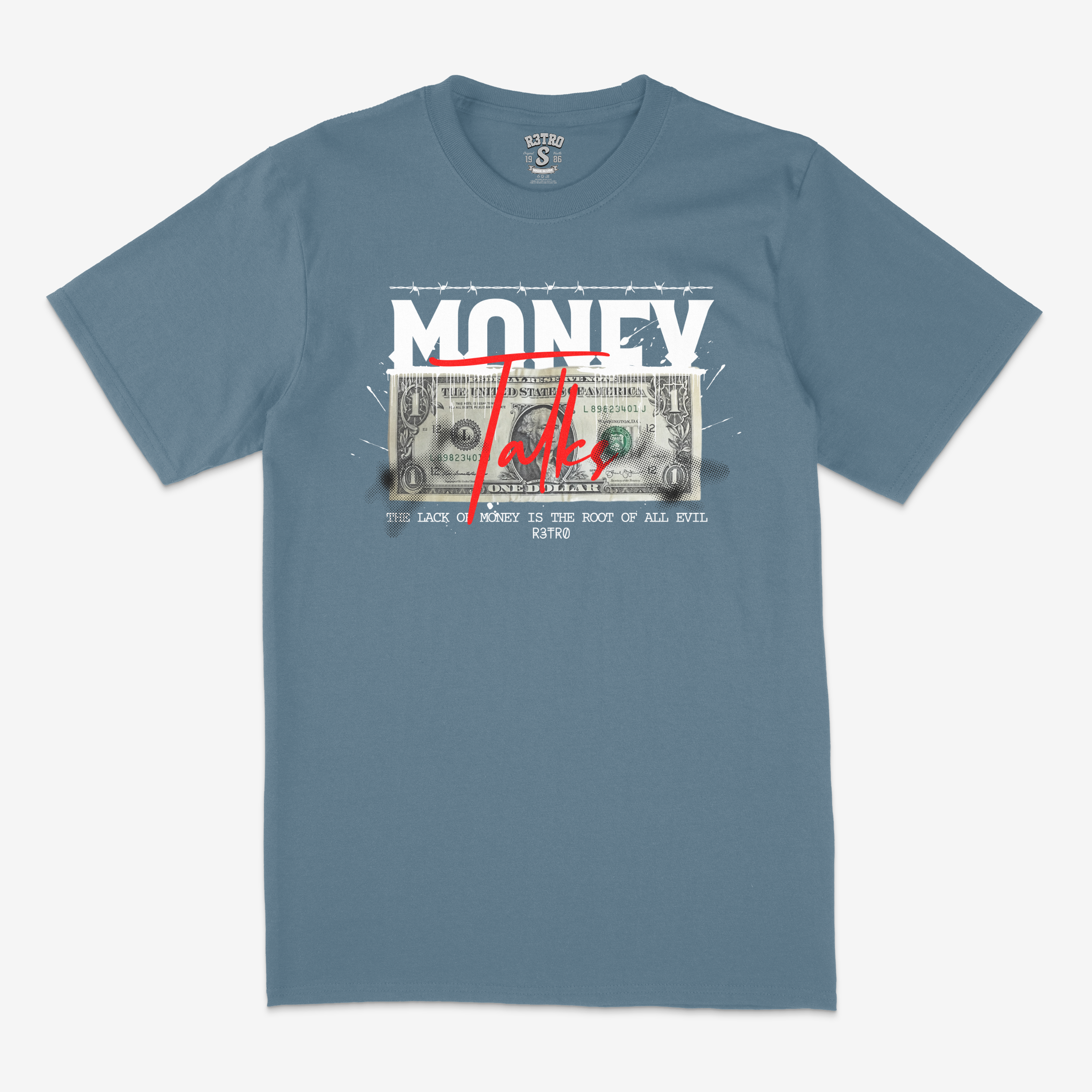 R3tro World Money Talks Tee