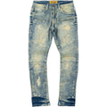 Kids Slim Fit Rick Biker Denim Dirt Wash