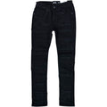 Kids Slim Fit Frayed Taped Trim Denim In Black