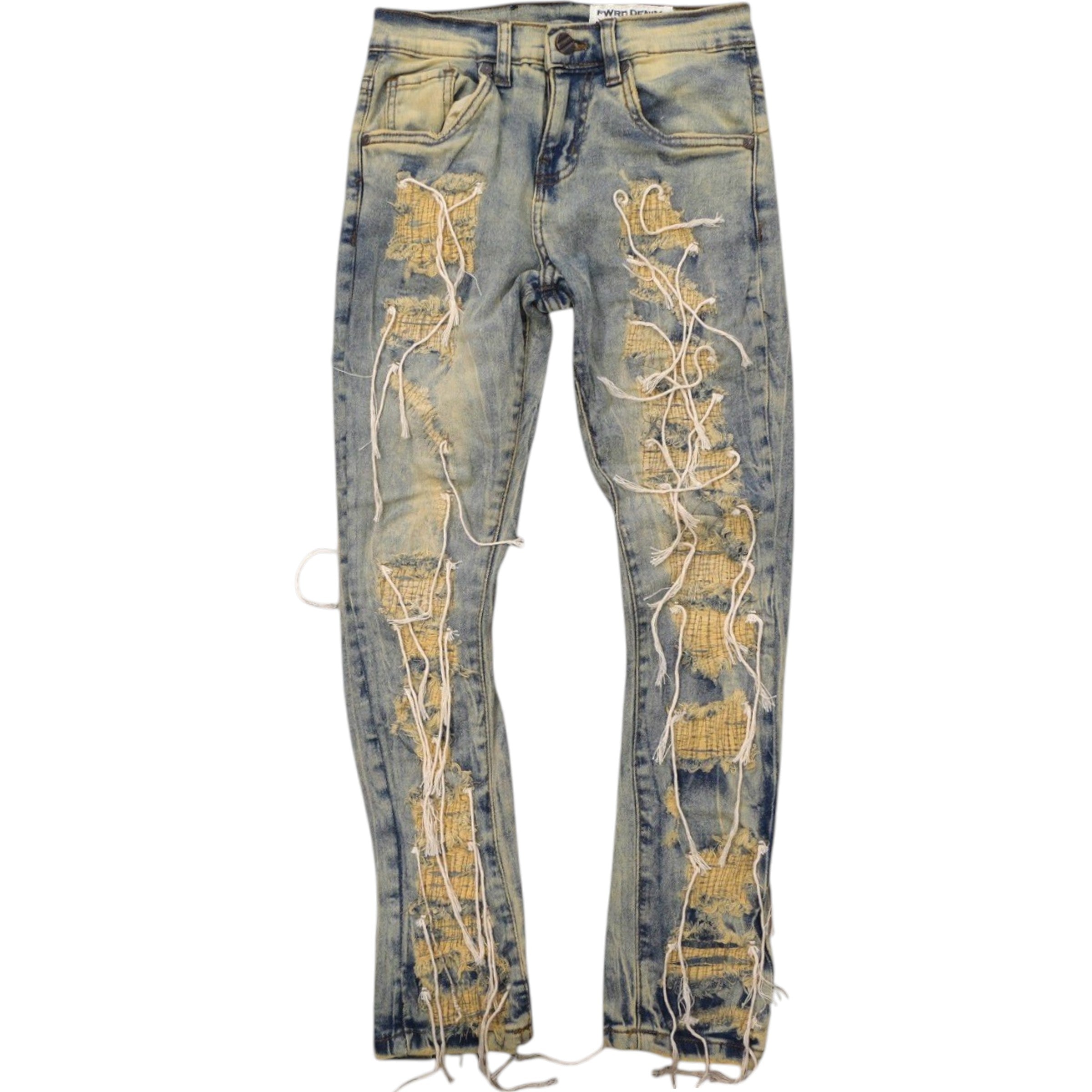 Kids Slim Fit Annihilator Strings Denim In Ice Tint