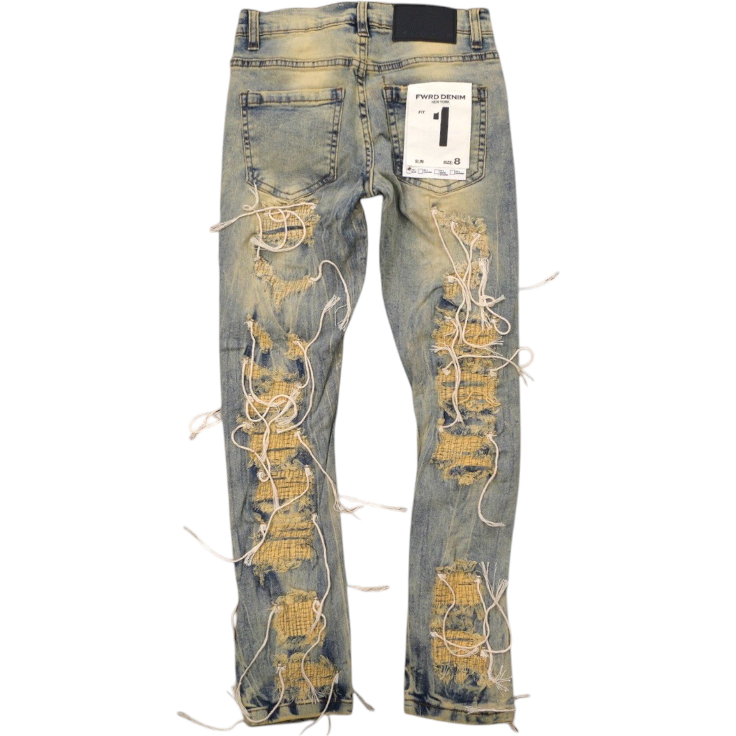 Kids Slim Fit Annihilator Strings Denim In Ice Tint