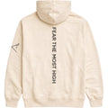 Men's French Terry Pullover Hoodie Built Tough In Cream
