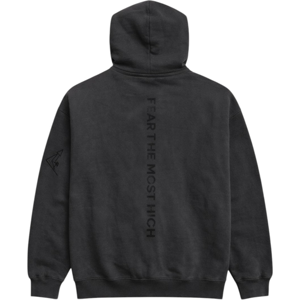 Men's French Terry Pullover Hoodie Built Tough In Charcoal