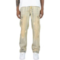 Men's Straight Fit Ripped Denim in Light Light Vintage