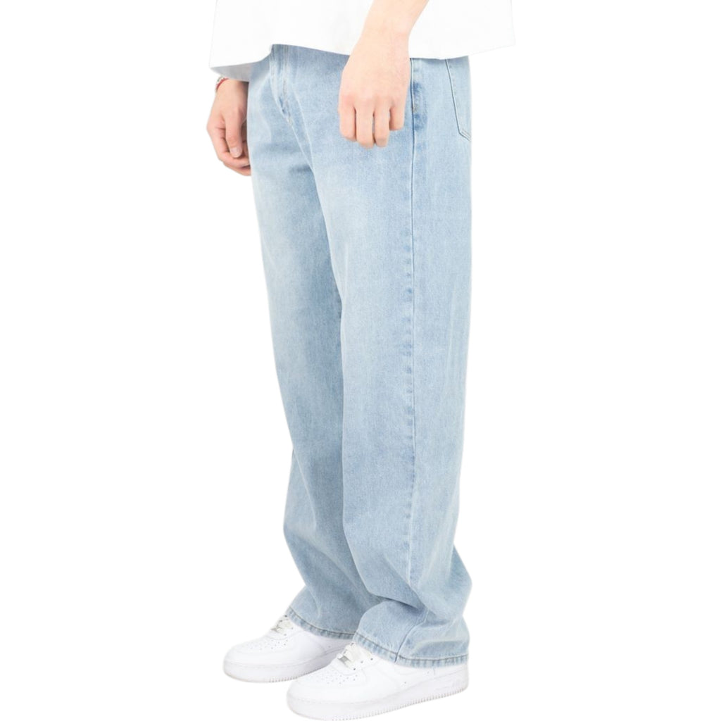 Men's Baggy Fit Basic Everyday Denim In Light Indigo