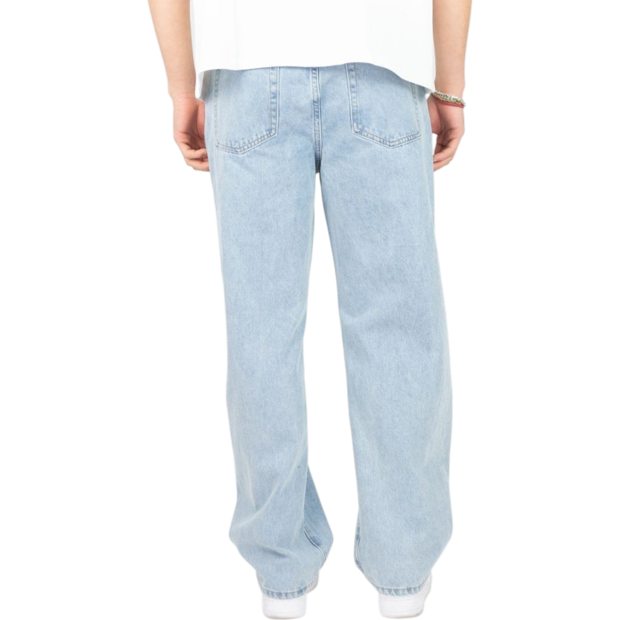 Men's Baggy Fit Basic Everyday Denim In Light Indigo