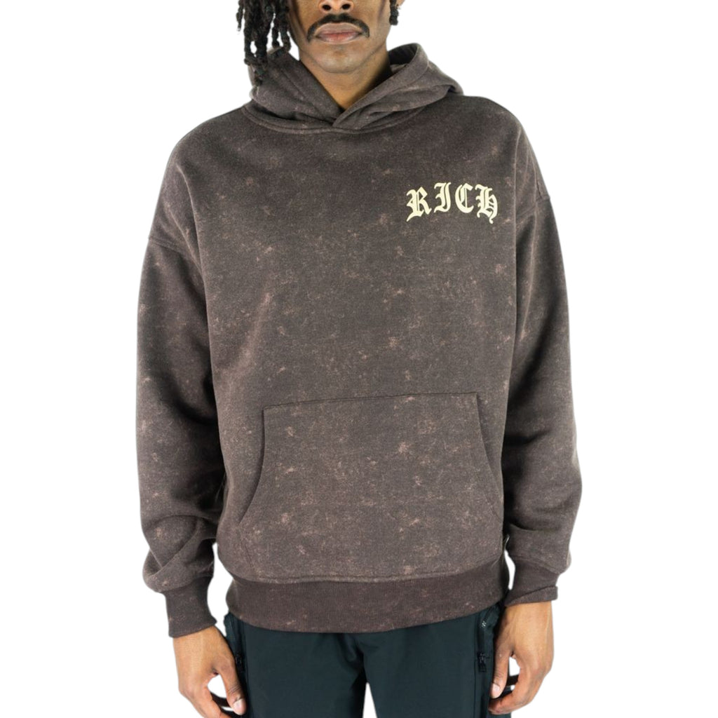 Men's Cash Flow Hoodie In Rust Brown