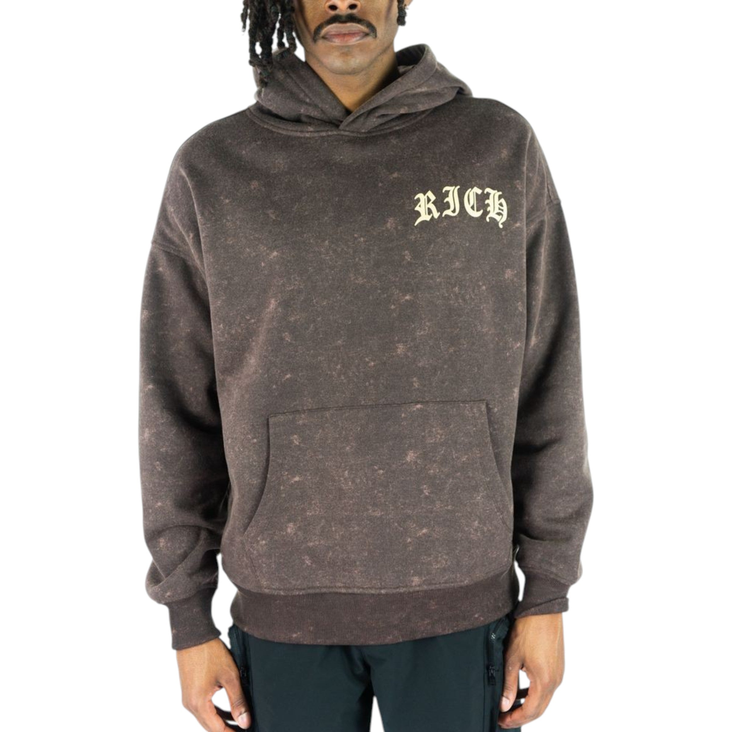 Men's Cash Flow Hoodie In Rust Brown