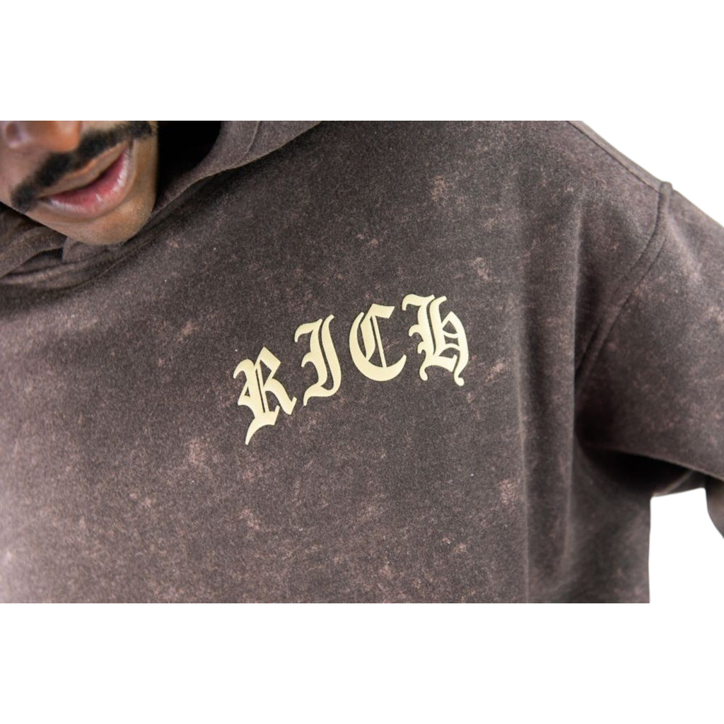 Men's Cash Flow Hoodie In Rust Brown