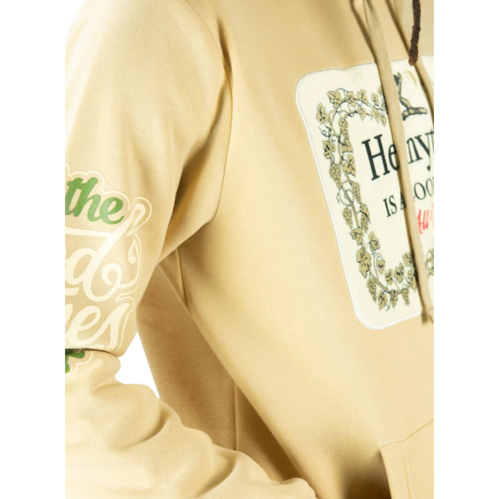 Men's Fleece Hoodie Hennytime In Khaki
