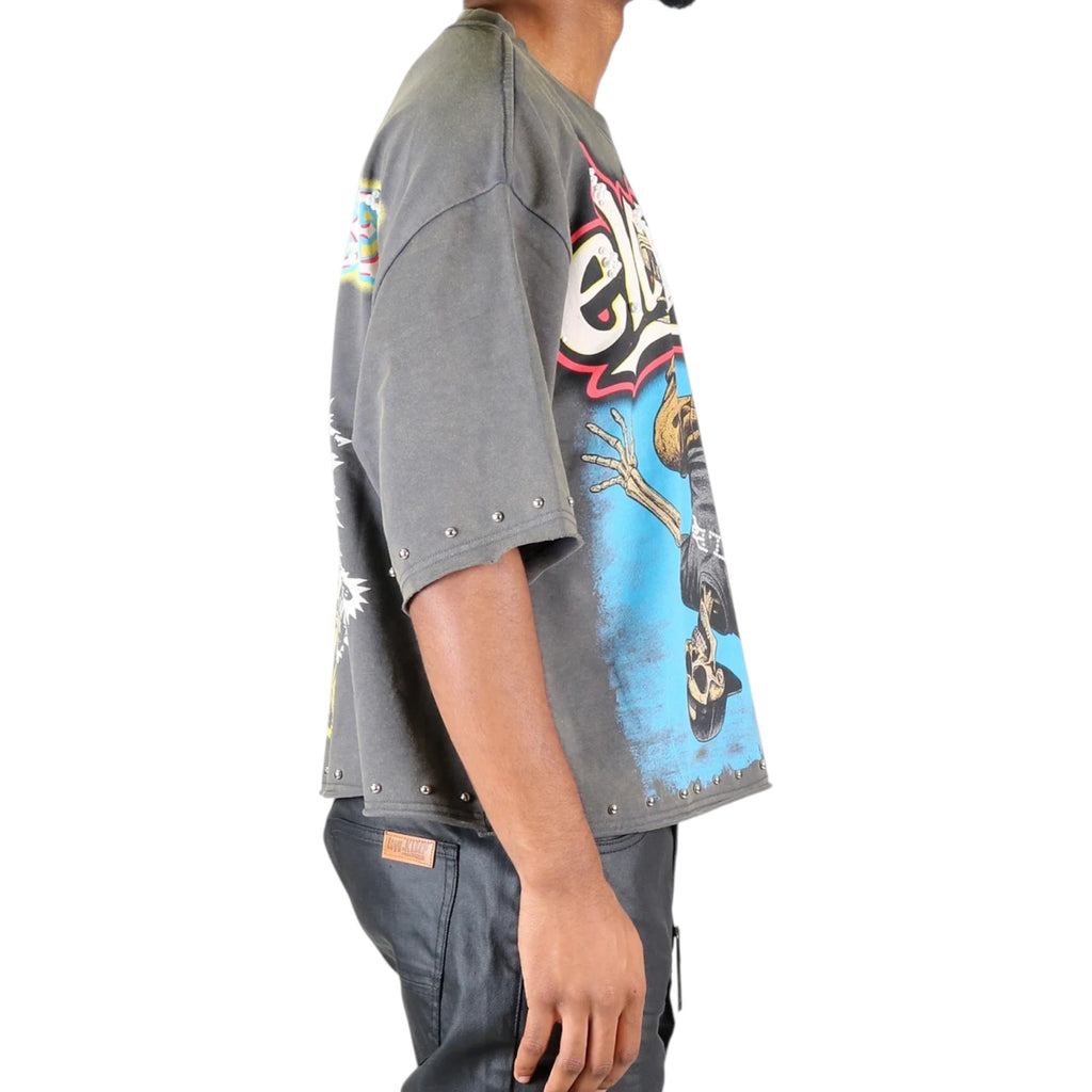 Twitch Ultra-Premium Cropped Tee In Grey