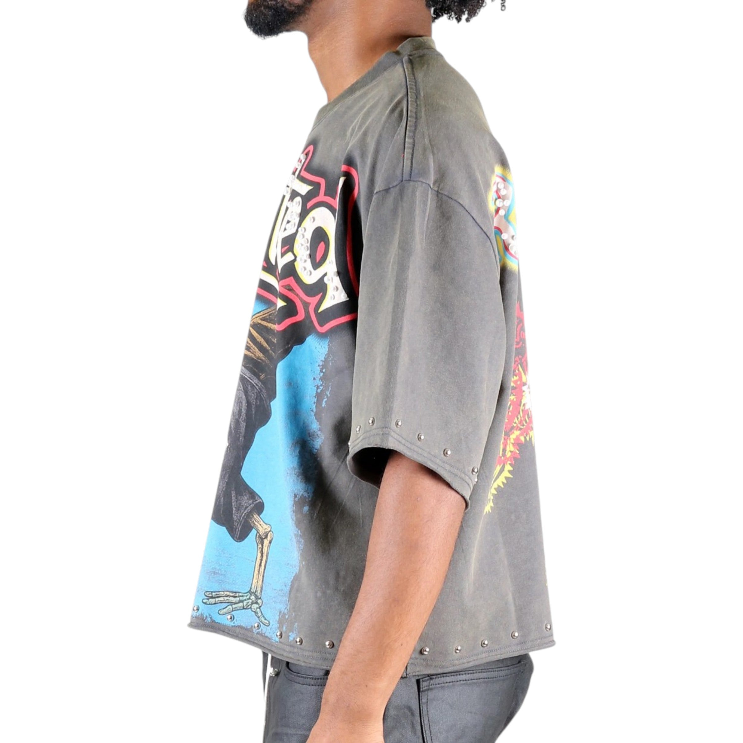 Twitch Ultra-Premium Cropped Tee In Grey