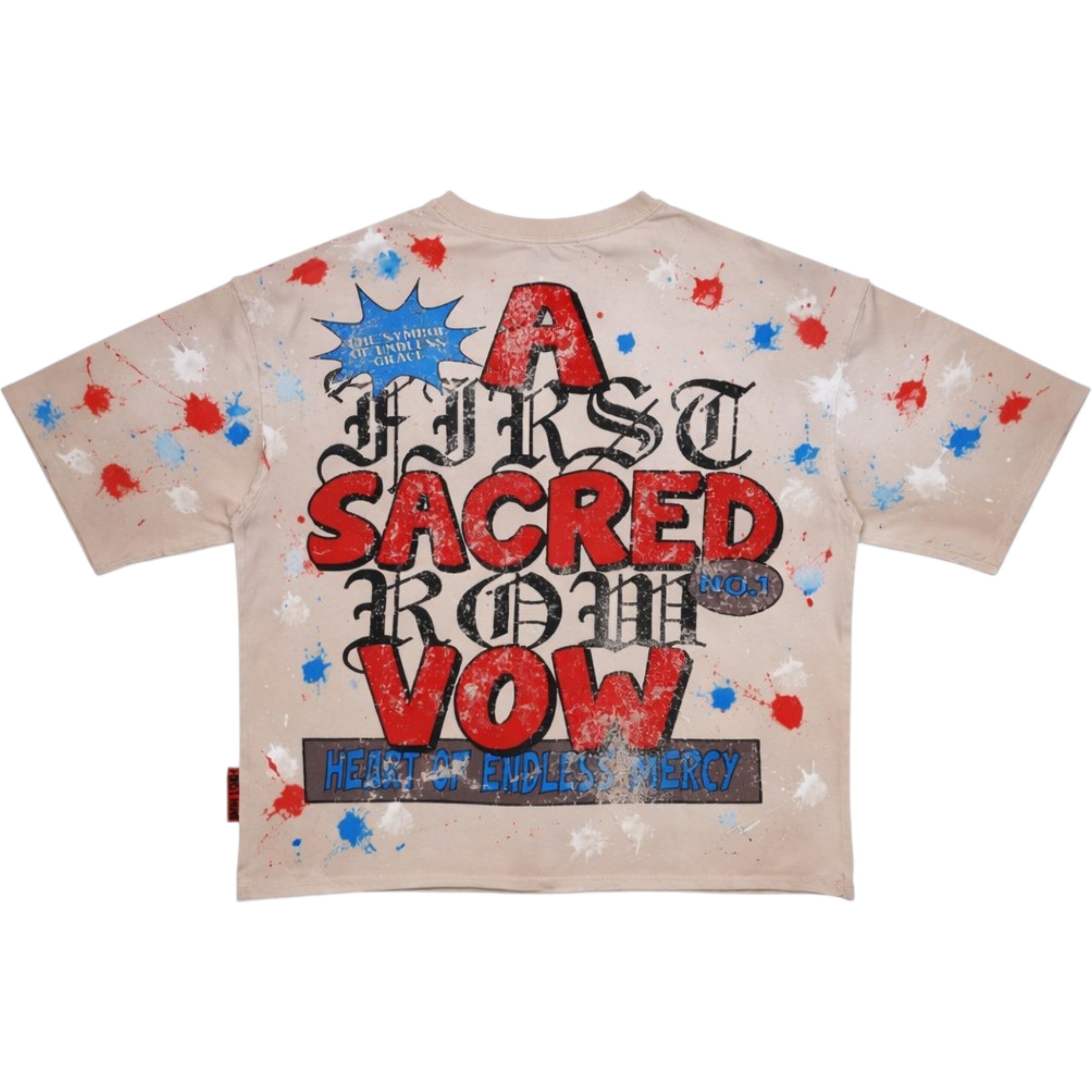 Sacred Vow Endless Mercy Ultra-Premium Cropped Tee In Khaki