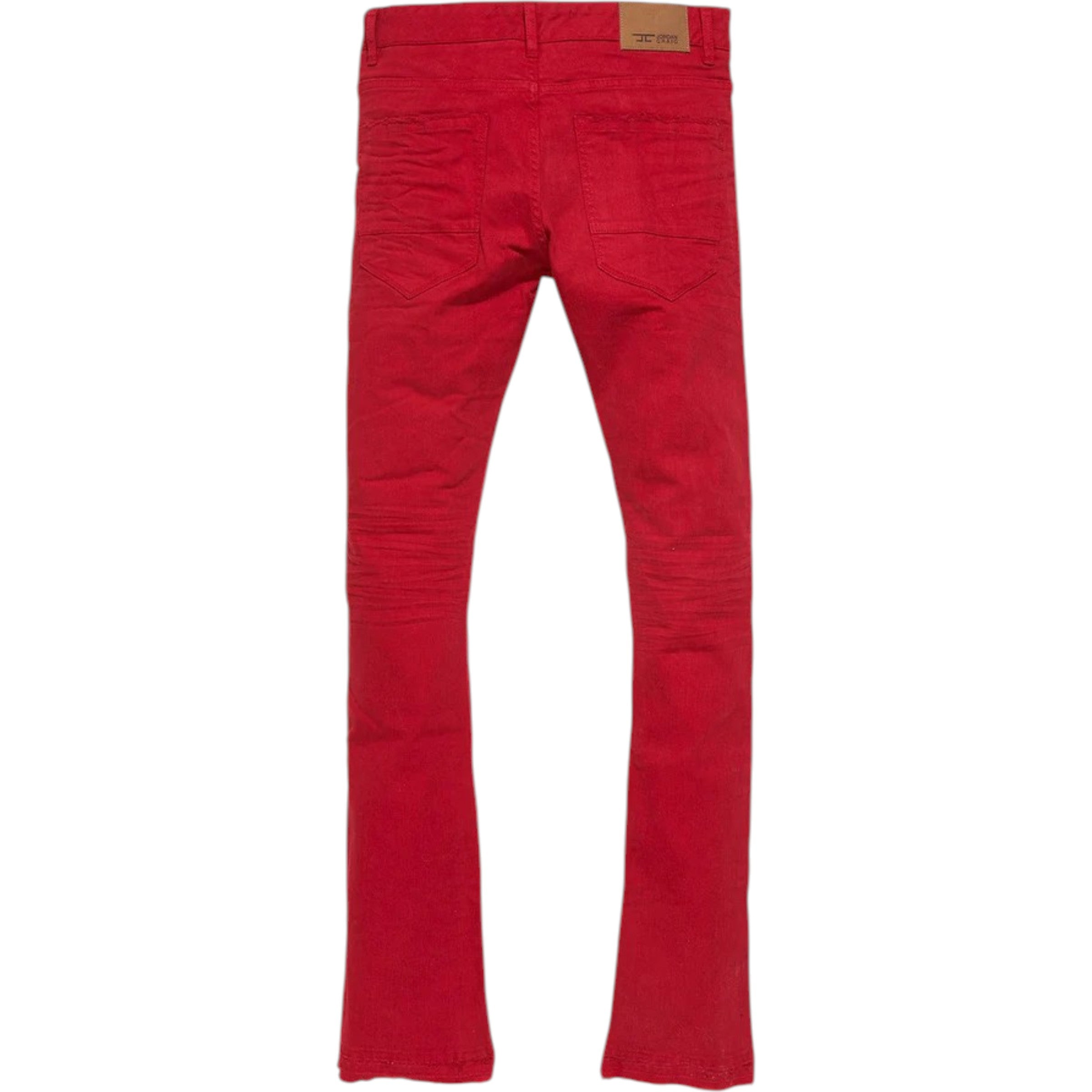 Men's Slim Fit Martin Stacked Pioneer Denim In Red