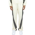 Men's Bent Stripes Nylon Sweatpants In Cream