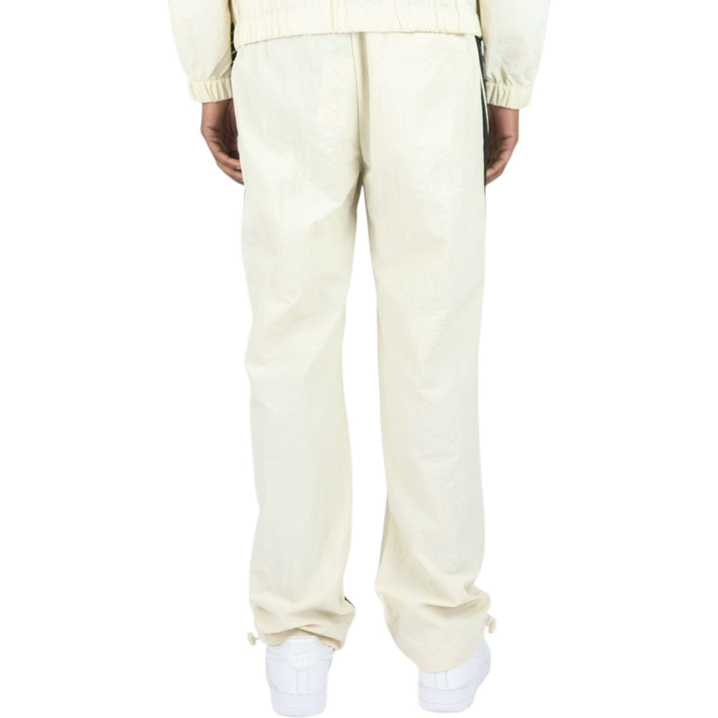 Men's Bent Stripes Nylon Sweatpants In Cream