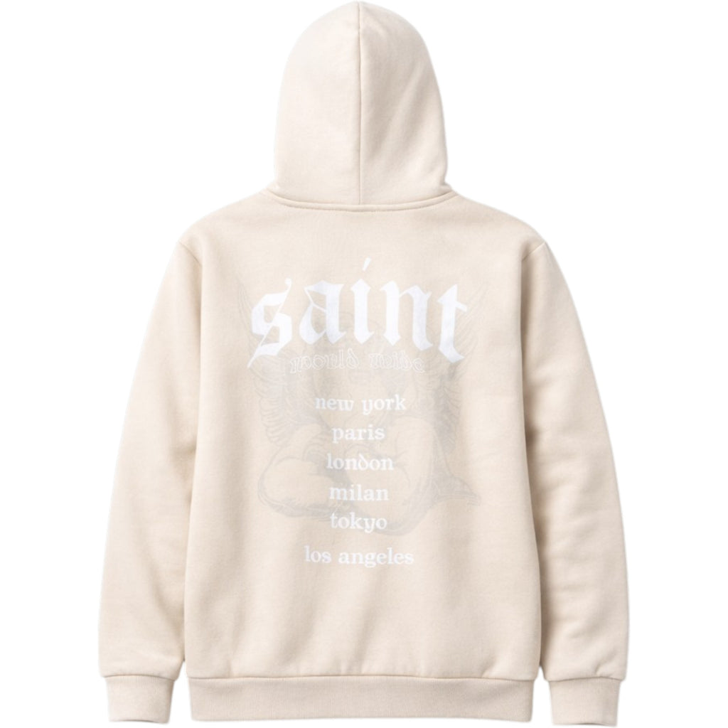 Men's Zip Fleece Hoodie Every Saint Has a Past In Khaki