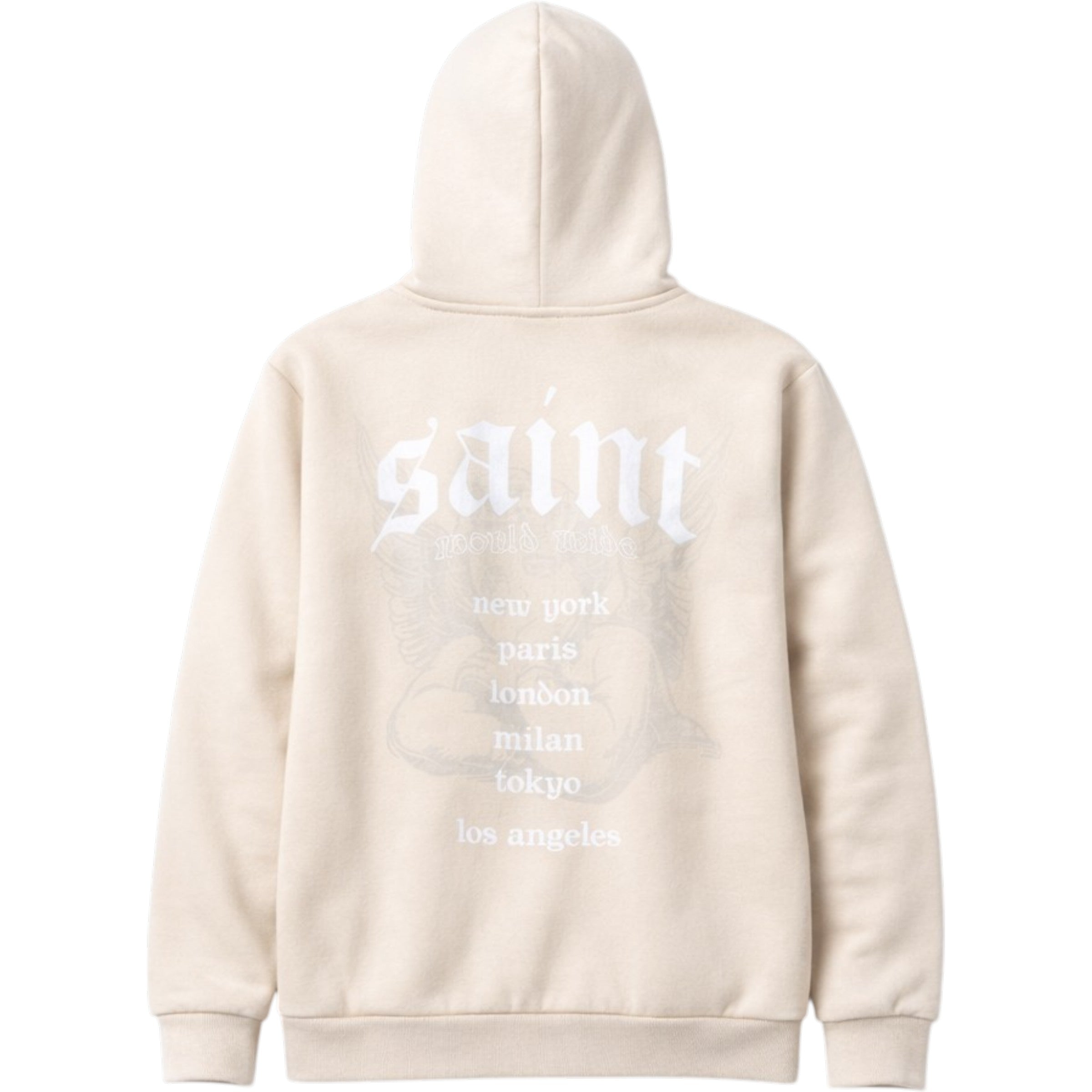 Men's Zip Fleece Hoodie Every Saint Has a Past In Khaki