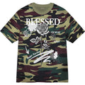 Men's Blessed Rose Tee In Green Camo