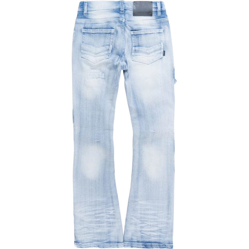 Kids Cesare Stacked Denim In Light Wash