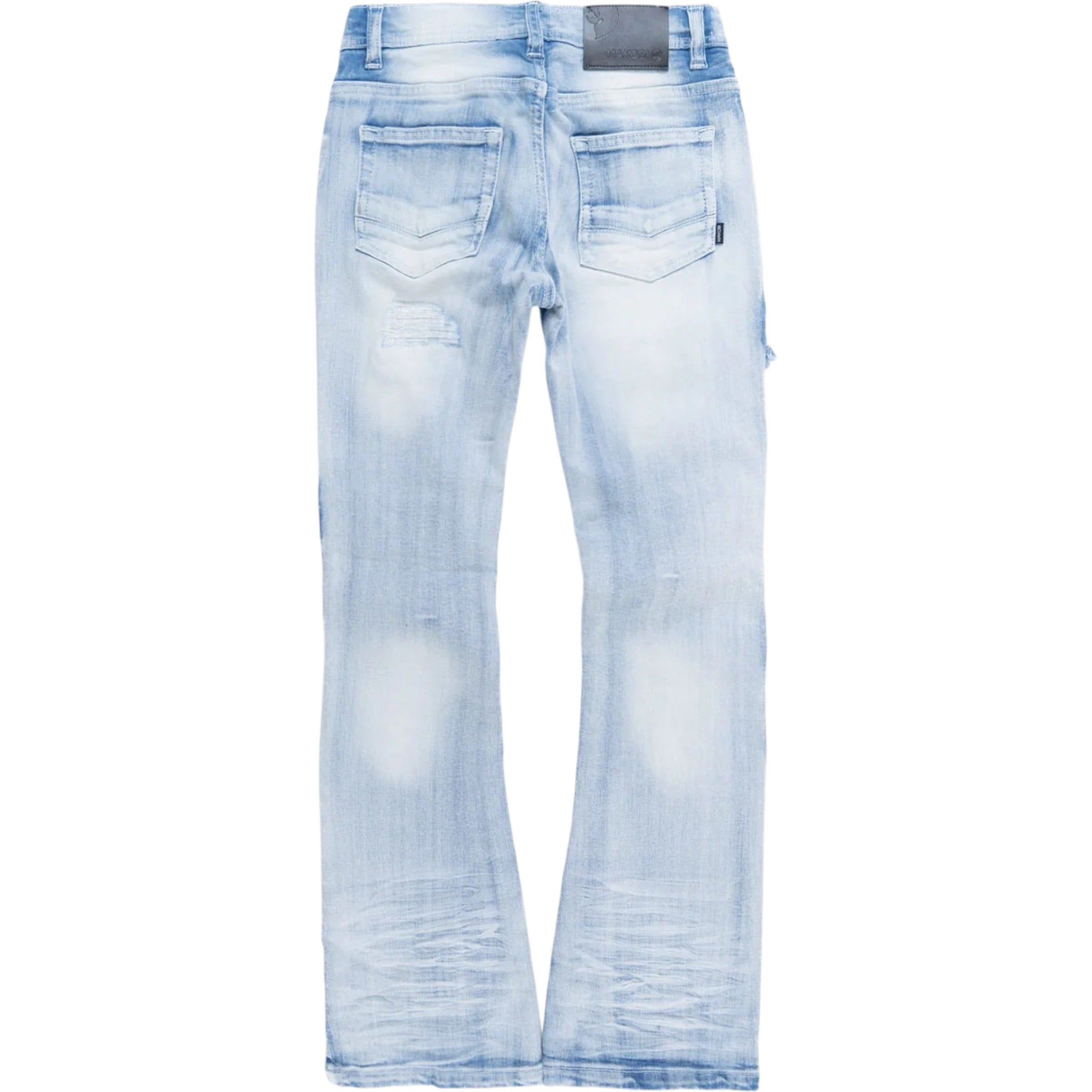 Kids Cesare Stacked Denim In Light Wash